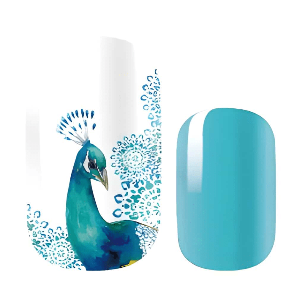 Holy Grail Nail Non-UV Nail Wraps Peacock Green - Holy Classics (Non-UV Nail Wraps)