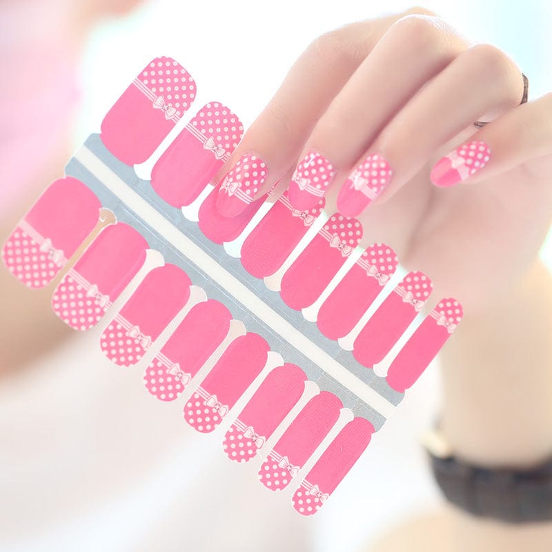 Holy Grail Nail Non-UV Nail Wraps Pink Bow - Holy Classics (Non-UV Nail Wraps)