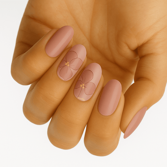 Holy Grail Nail Non-UV Nail Wraps Pink Carnation - Wide Fit Wrap (20 Piece)