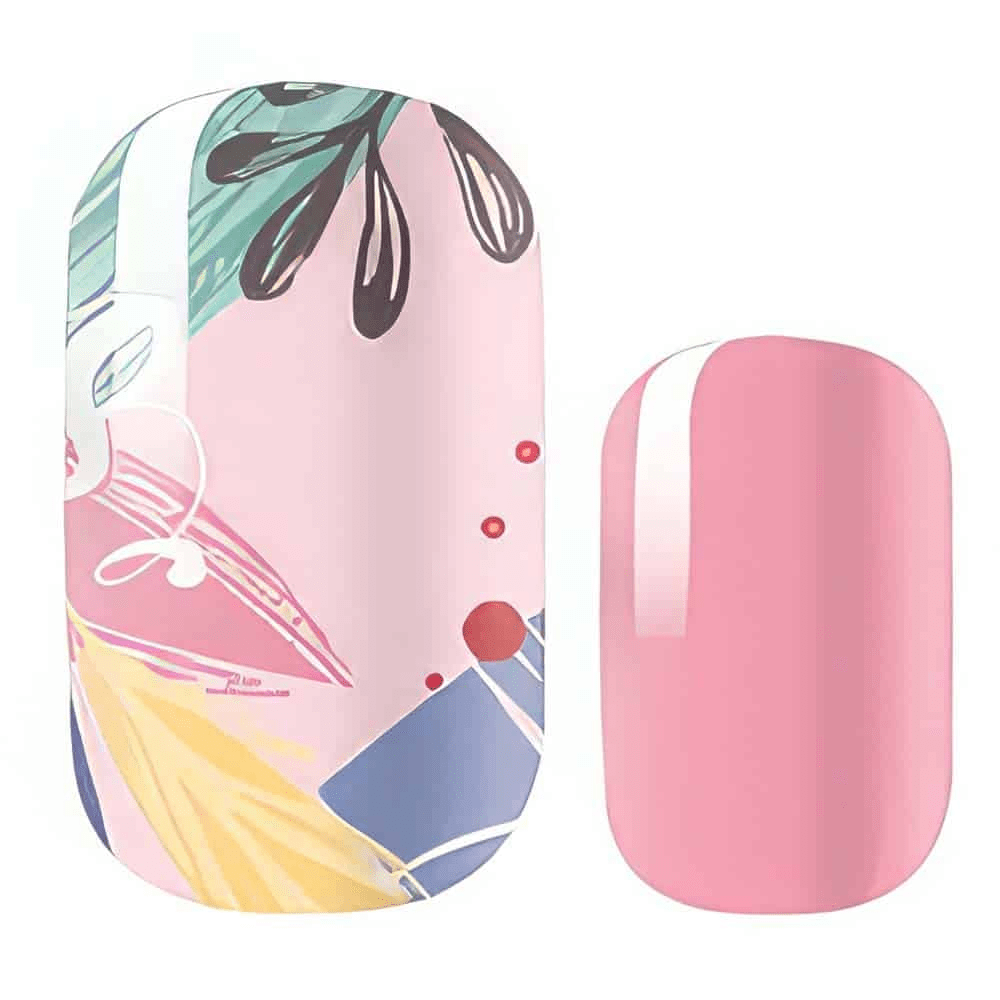 Holy Grail Nail Non-UV Nail Wraps Pink Jungle - Holy Classics (Non-UV Nail Wraps)