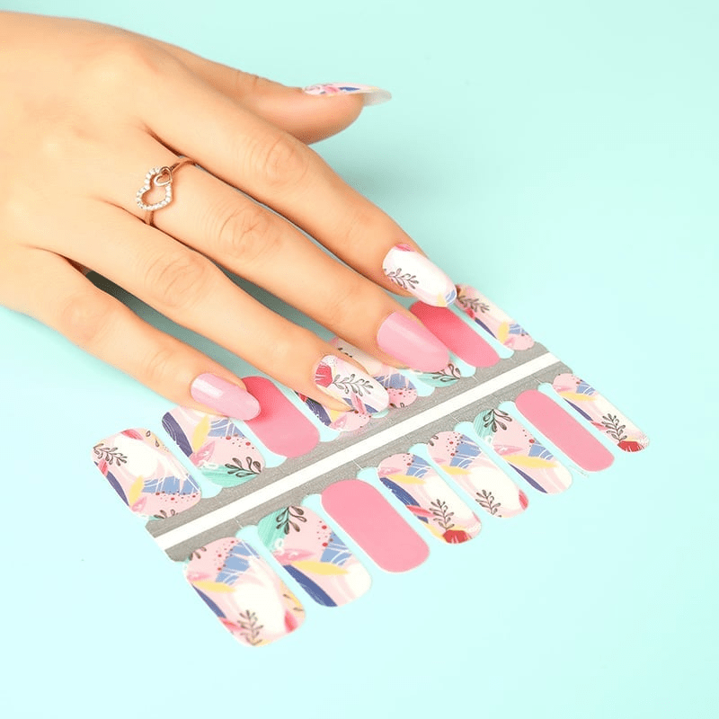 Holy Grail Nail Non-UV Nail Wraps Pink Jungle - Holy Classics (Non-UV Nail Wraps)