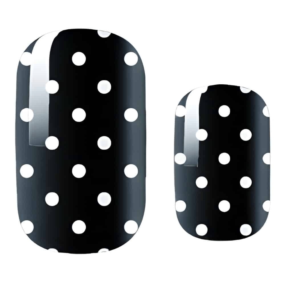 Holy Grail Nail Non-UV Nail Wraps Polka Dot Black - Holy Classics (Non-UV Nail Wraps)