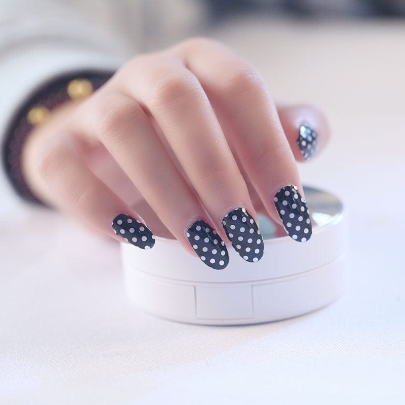 Holy Grail Nail Non-UV Nail Wraps Polka Dot Black - Holy Classics (Non-UV Nail Wraps)