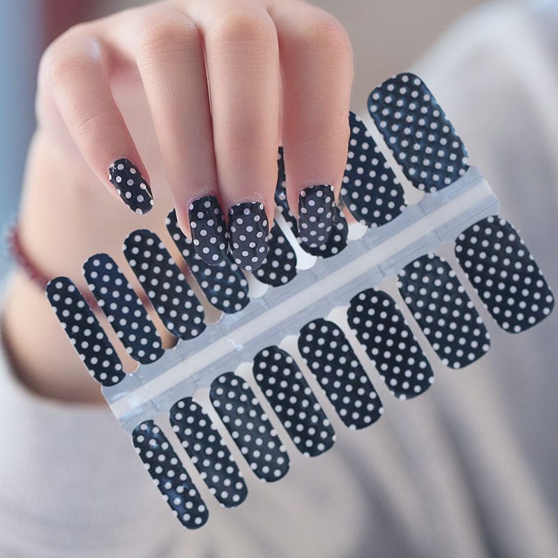 Holy Grail Nail Non-UV Nail Wraps Polka Dot Black - Holy Classics (Non-UV Nail Wraps)