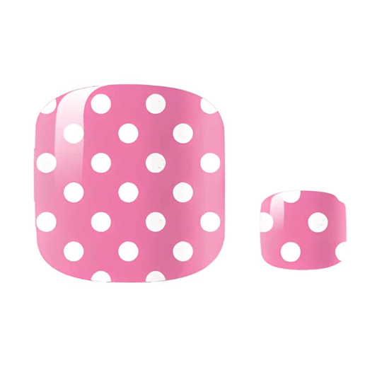 Holy Grail Nail Non-UV Nail Wraps Polka Dot Pink - Holy Classics (Non-UV Pedi Wraps)