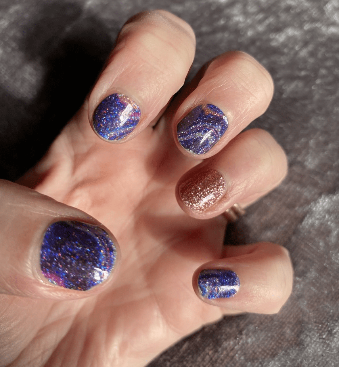 Holy Grail Nail Non-UV Nail Wraps Purple Haze (Glitter) - Holy Classics (Non-UV Nail Wraps)