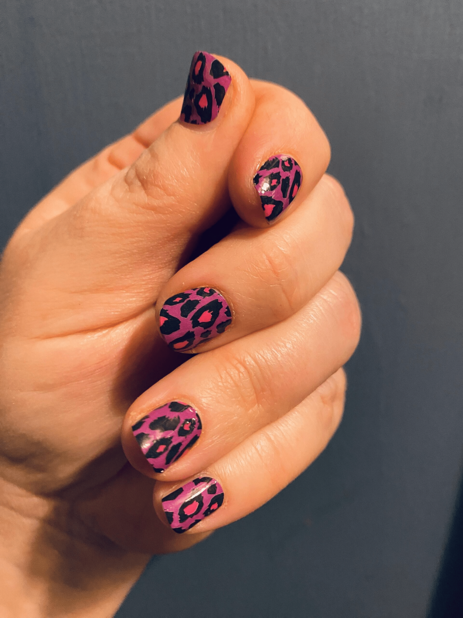 Holy Grail Nail Non-UV Nail Wraps Purple Leopard - Holy Classics (Non-UV Nail Wraps)