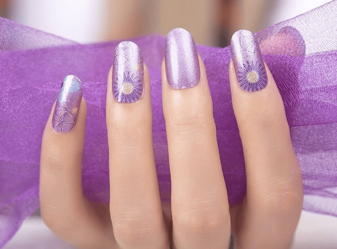 Holy Grail Nail Non-UV Nail Wraps Purple Power - Holy Classics (Non-UV Nail Wraps)