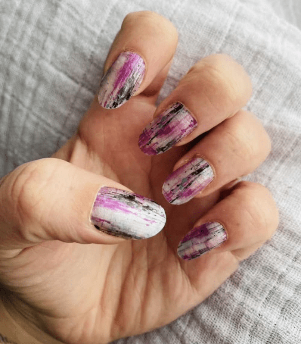 Holy Grail Nail Non-UV Nail Wraps Purple Static - Holy Classics (Non-UV Nail Wraps)