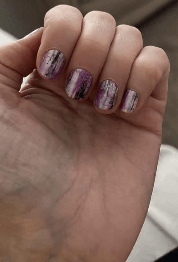 Holy Grail Nail Non-UV Nail Wraps Purple Static - Holy Classics (Non-UV Nail Wraps)