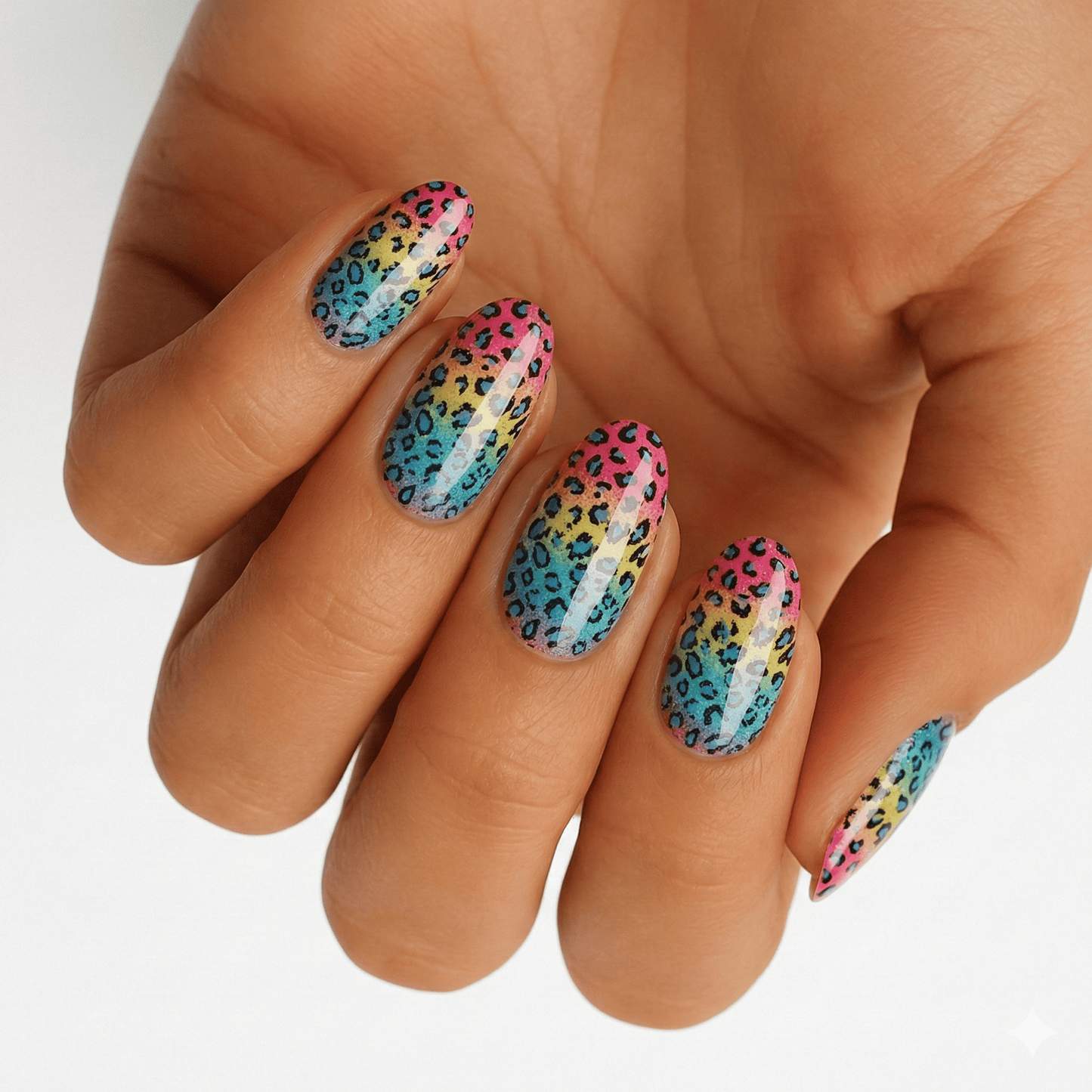 Holy Grail Nail Non-UV Nail Wraps Rainbow Leopard - Holy Classics (Non-UV Nail Wraps)
