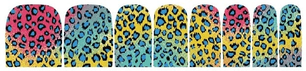 Holy Grail Nail Non-UV Nail Wraps Rainbow Leopard - Holy Classics (Non-UV Pedi Wraps)