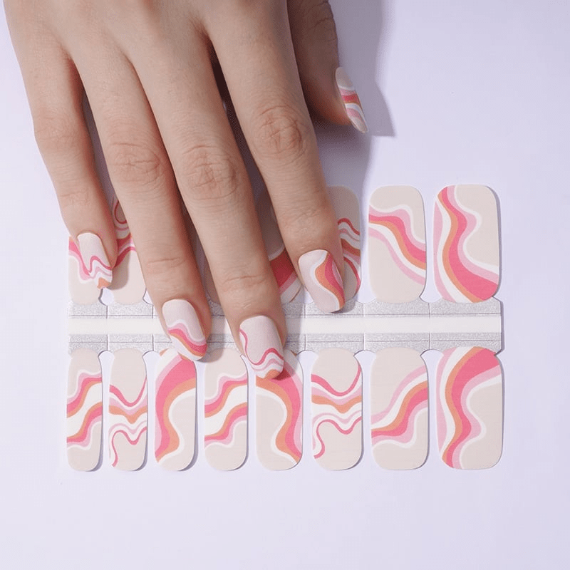 Holy Grail Nail Non-UV Nail Wraps Raspberry Ripple - Holy Classics (Non-UV Nail Wraps)