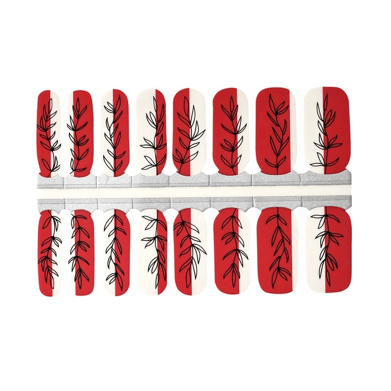 Holy Grail Nail Non-UV Nail Wraps Red Fern (Transparent) - Holy Classics (Non-UV Nail Wraps)