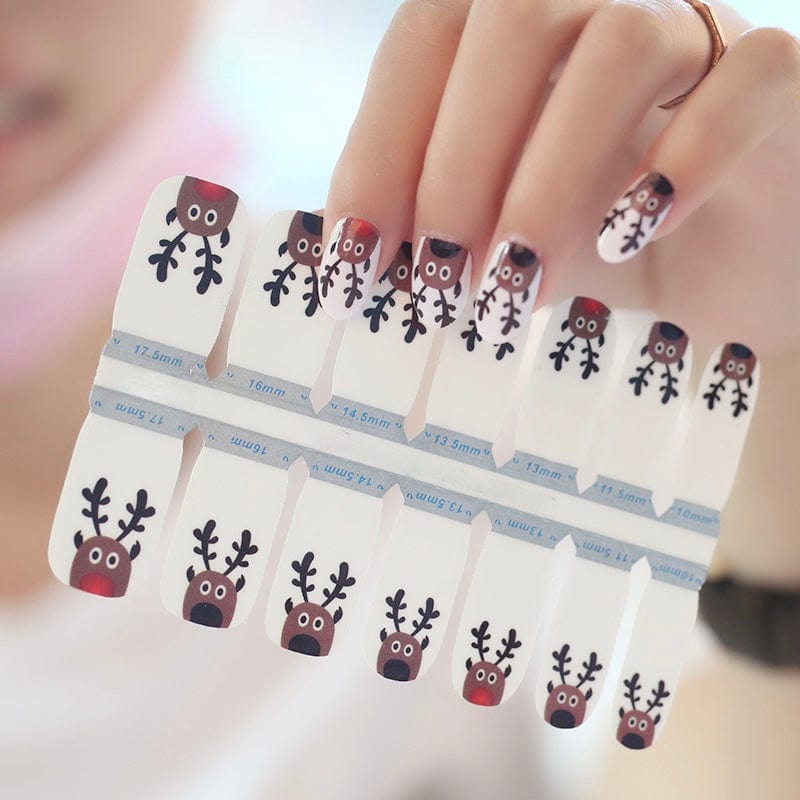 Holy Grail Nail Non-UV Nail Wraps Rudolf (Part Transparent) - Holy Classics (Non-UV Nail Wraps) - Transparent