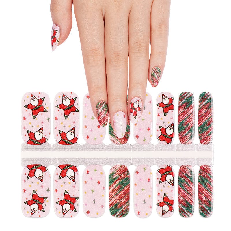 Holy Grail Nail Non-UV Nail Wraps Santa Claws