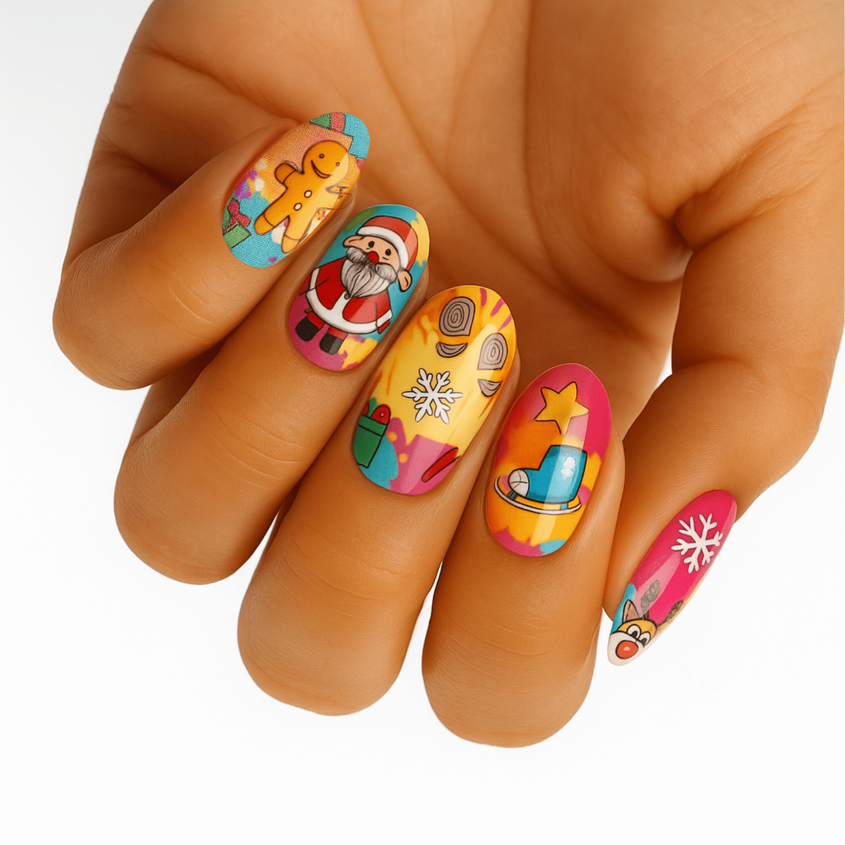 Holy Grail Nail Non-UV Nail Wraps Santa on Steroids - Holy Classics (Non-UV Nail Wraps)