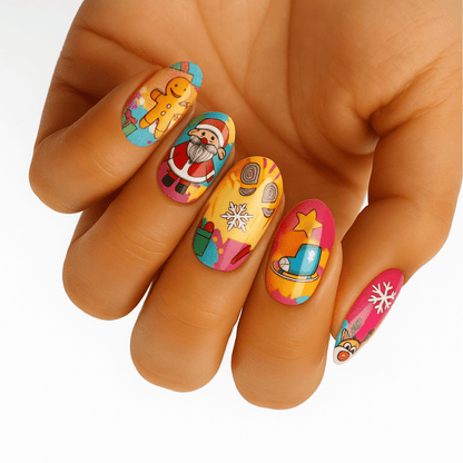 Holy Grail Nail Non-UV Nail Wraps Santa on Steroids - Holy Classics (Non-UV Nail Wraps)