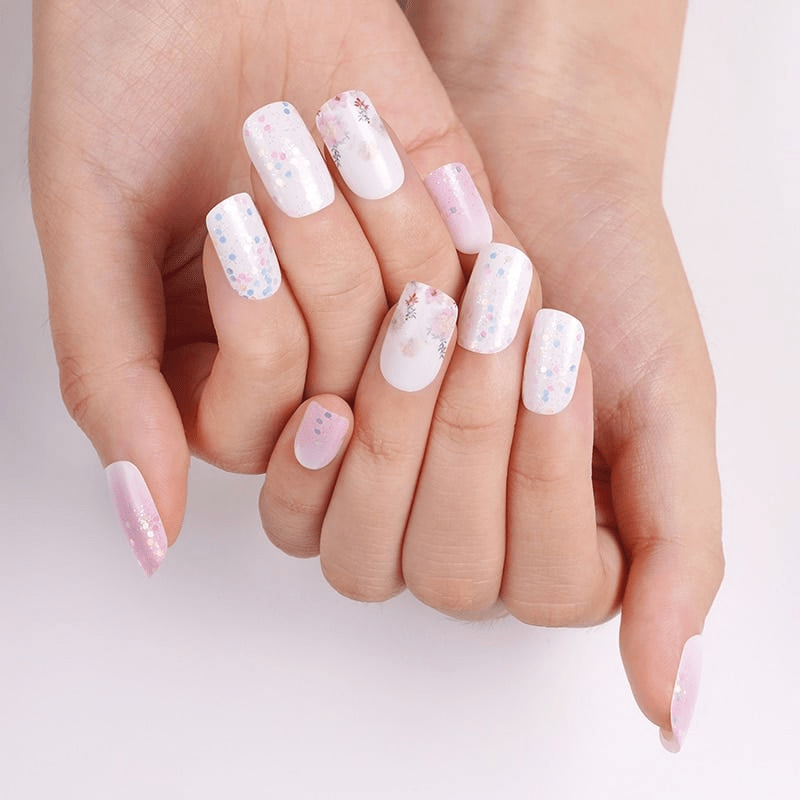 Holy Grail Nail Non-UV Nail Wraps Showered in Pink - Holy Classics (Non-UV Nail Wraps)