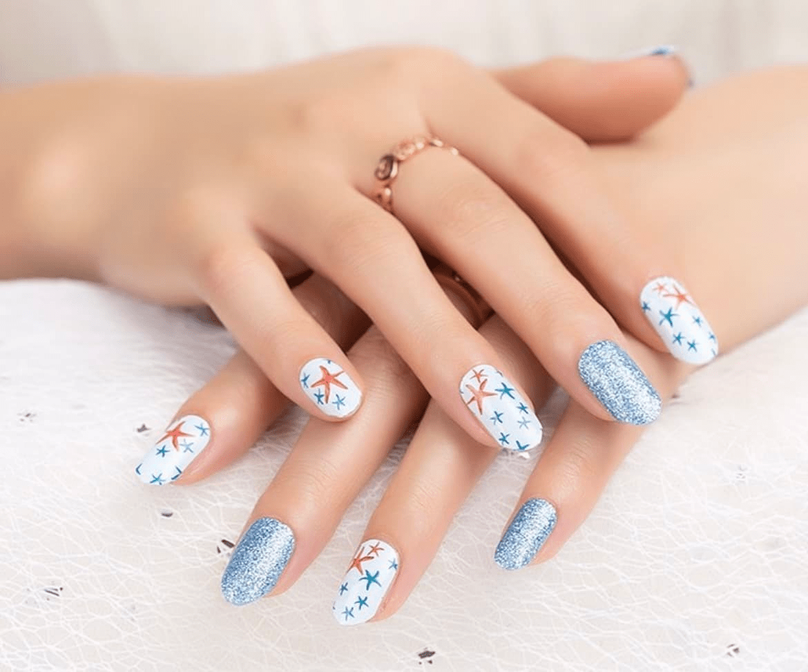 Holy Grail Nail Non-UV Nail Wraps Starfish - Holy Classics (Non-UV Nail Wraps)