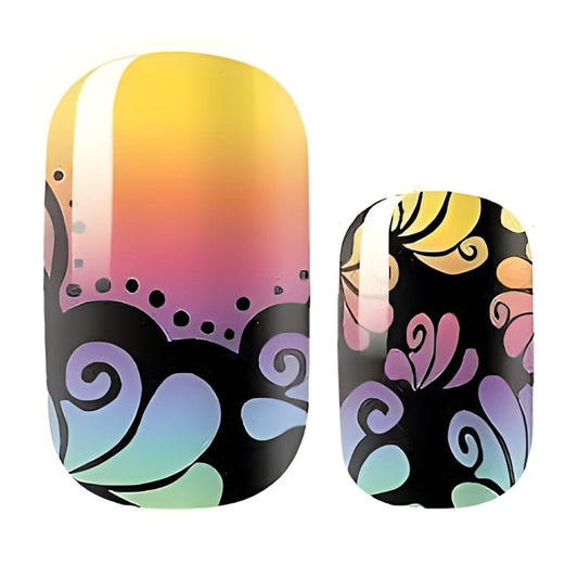 Holy Grail Nail Non-UV Nail Wraps Swirly Whirly (Glitter) - Holy Classics (Non-UV Nail Wraps)