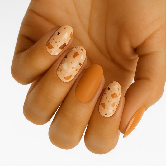Holy Grail Nail Non-UV Nail Wraps Terrazzo Sunset - Holy Classics (Non-UV Nail Wraps)