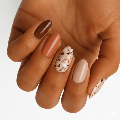 Holy Grail Nail Non-UV Nail Wraps Terrazzo Sunset - Holy Classics (Non-UV Nail Wraps)