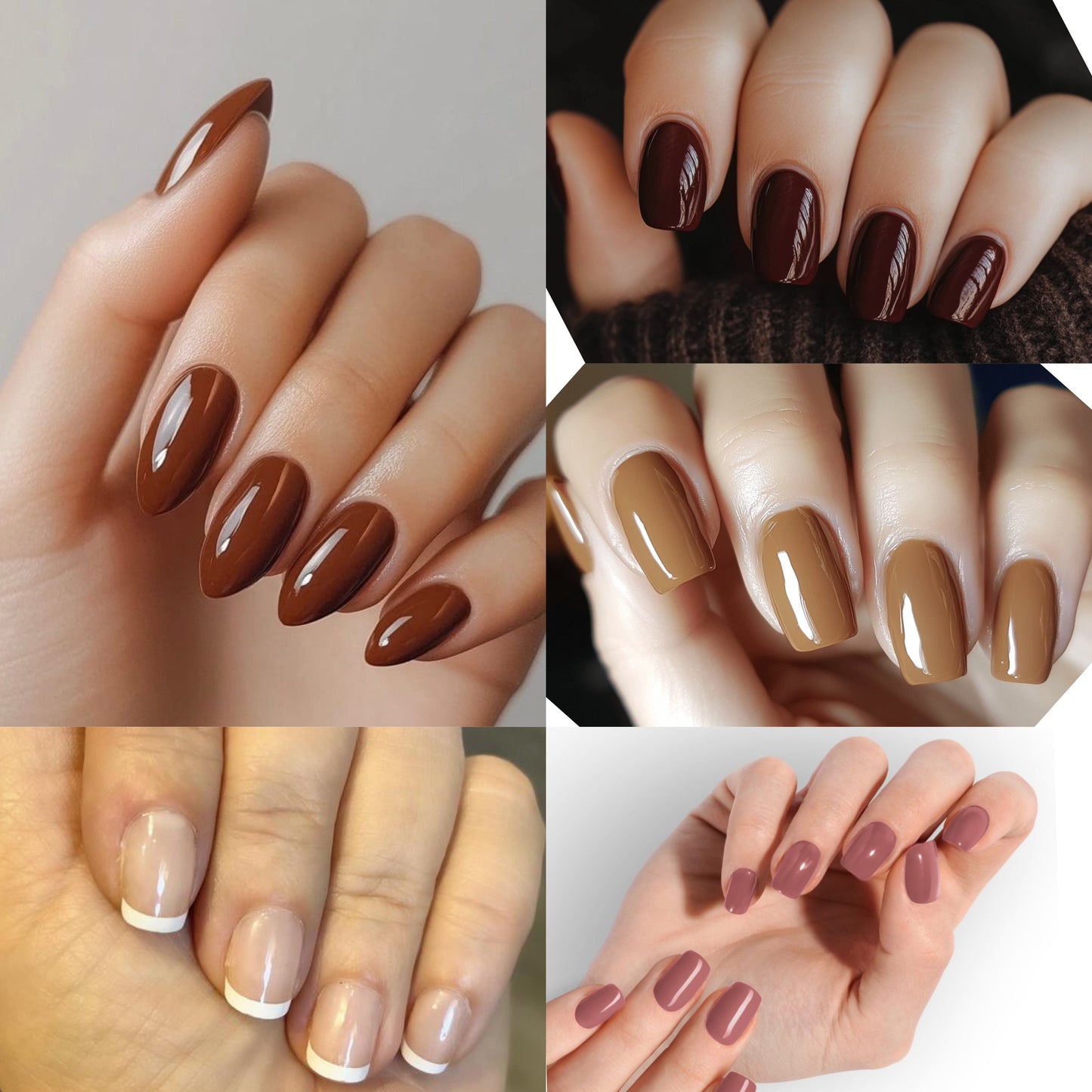 Holy Grail Nail Non-UV Nail Wraps The Caramel Nudes Pack