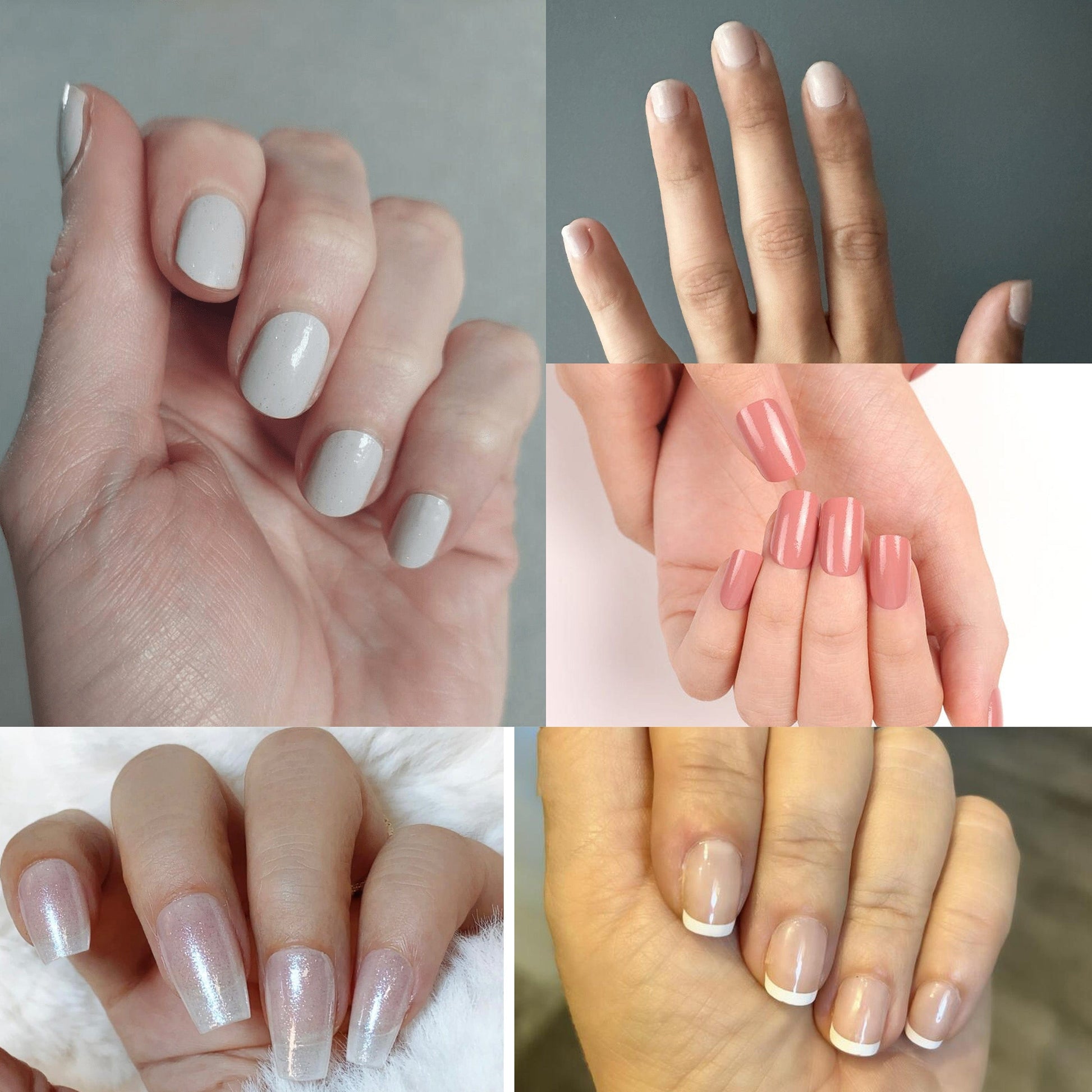 Holy Grail Nail Non-UV Nail Wraps The Light Nudes Pack