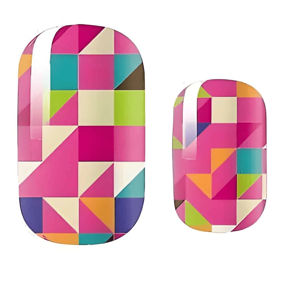 Holy Grail Nail Non-UV Nail Wraps Triangular Maze (Glitter) - Holy Classics (Non-UV Nail Wraps)