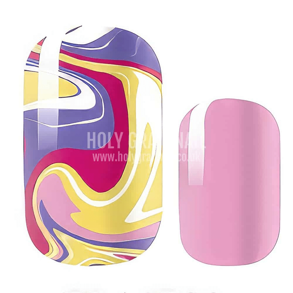 Holy Grail Nail Non-UV Nail Wraps Trippy Accent - Holy Classics (Non-UV Nail Wraps)