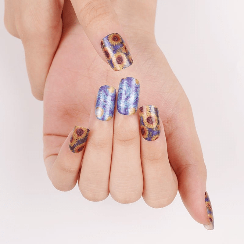 Holy Grail Nail Non-UV Nail Wraps Van Gogh Sunflower - Holy Classics (Non-UV Nail Wraps)