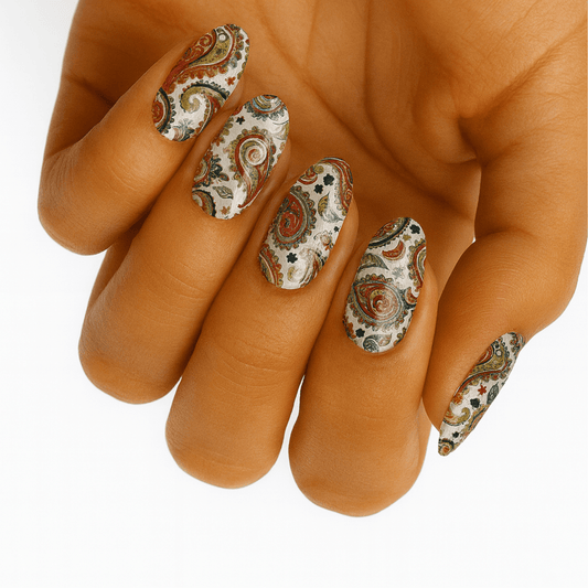 Holy Grail Nail Non-UV Nail Wraps Vintage - Wide Fit Wrap (22 Piece)