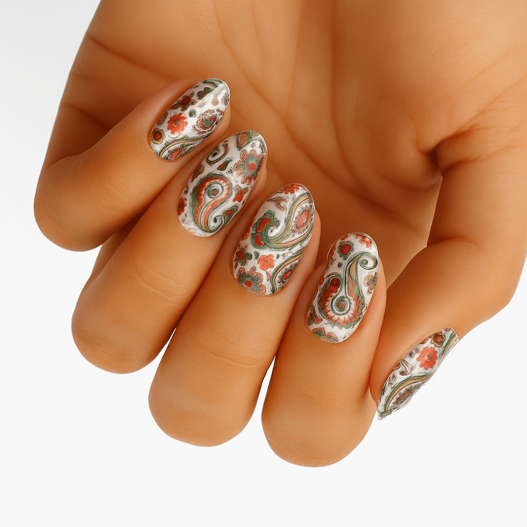 Holy Grail Nail Non-UV Nail Wraps Vintage - Wide Fit Wrap (22 Piece)