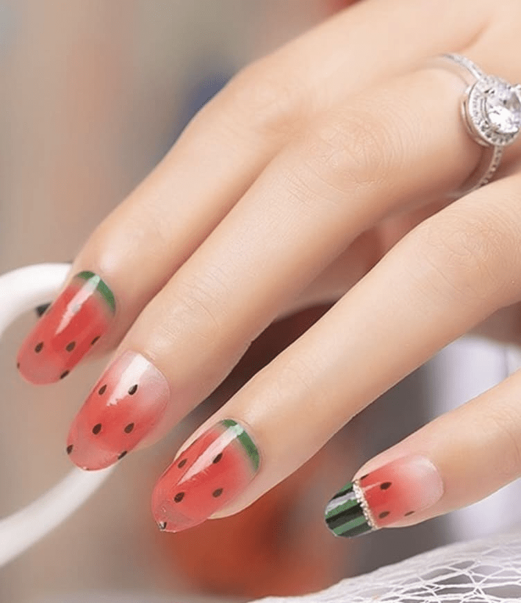 Holy Grail Nail Non-UV Nail Wraps Watermelon - Holy Classics (Non-UV Nail Wraps)