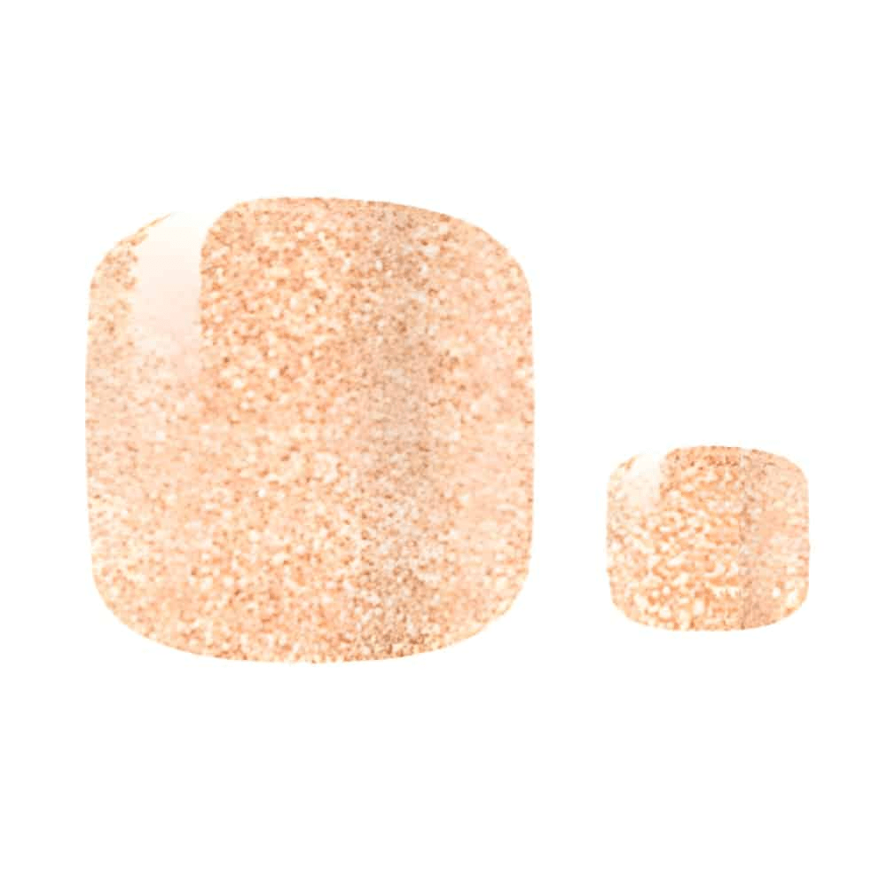 Holy Grail Nail Non-UV Nail Wraps Yellow Gold (Glitter) - Holy Classics (Non-UV Pedi Wraps)