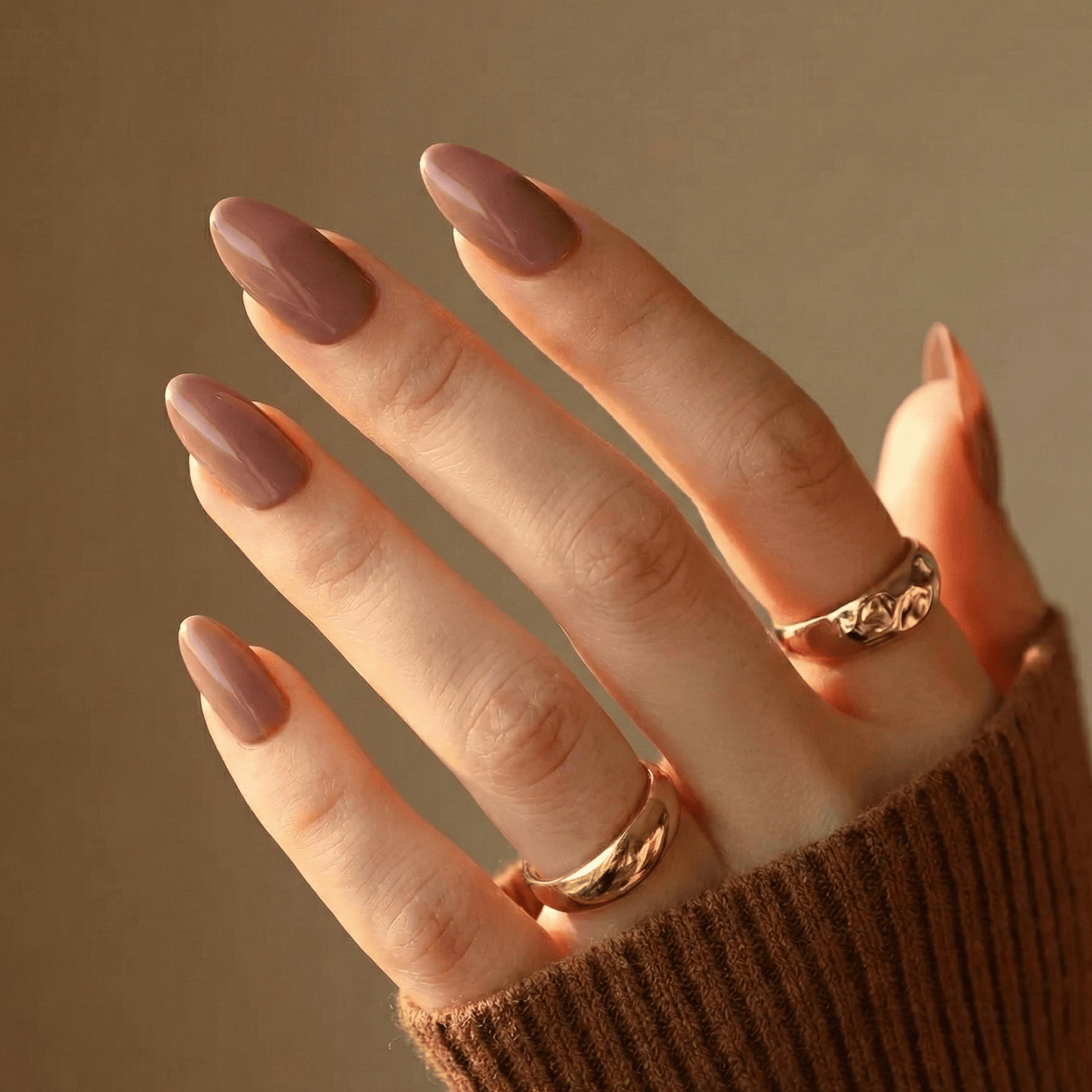 Holy Grail Nail press on Burnt Spice - Soft Gel Press Ons (Short Almond)