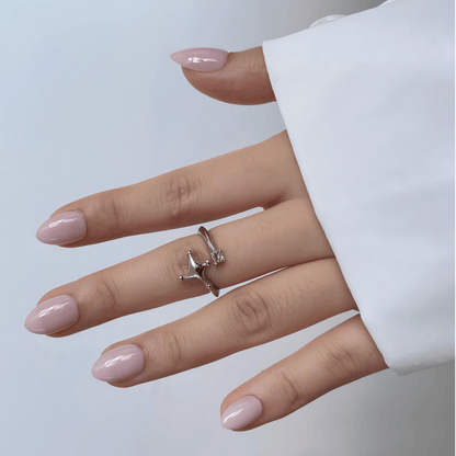 Holy Grail Nail press on Cashmere Kiss - Soft Gel Press Ons (Extra Short Natural)