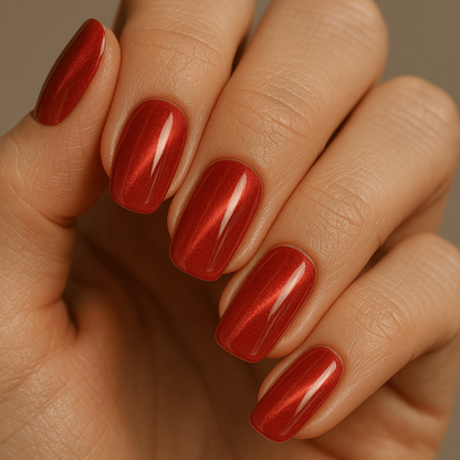 Holy Grail Nail press on Code Red (Cat's eye) - Soft Gel Press Ons