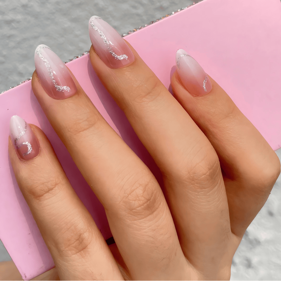 Holy Grail Nail press on Dial Up the Drama - Soft Gel Press Ons (Short Almond)