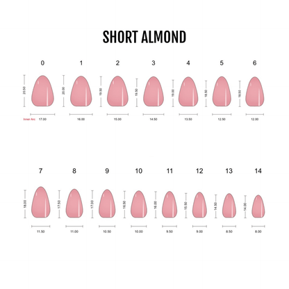 Holy Grail Nail press on Sugar Coated (Glazed) - Soft Gel Press Ons (Short Almond)