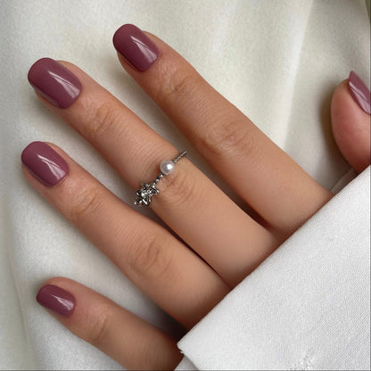 Holy Grail Nail press on Sulking Pink - Soft Gel Press Ons (Extra Short Natural)