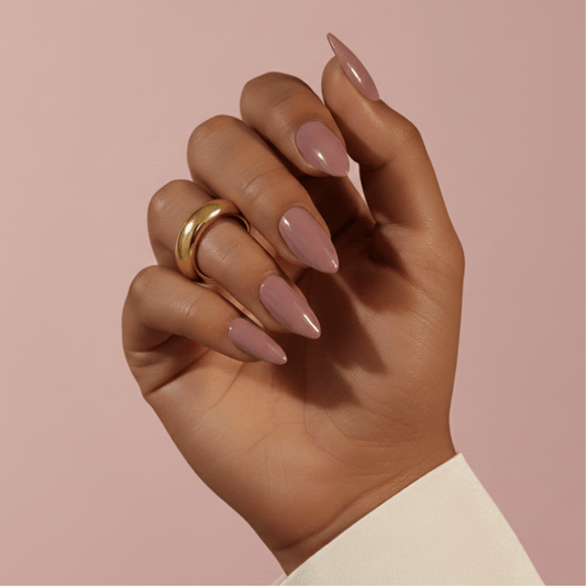 Holy Grail Nail press on Sulking Pink - Soft Gel Press Ons (Short Almond)