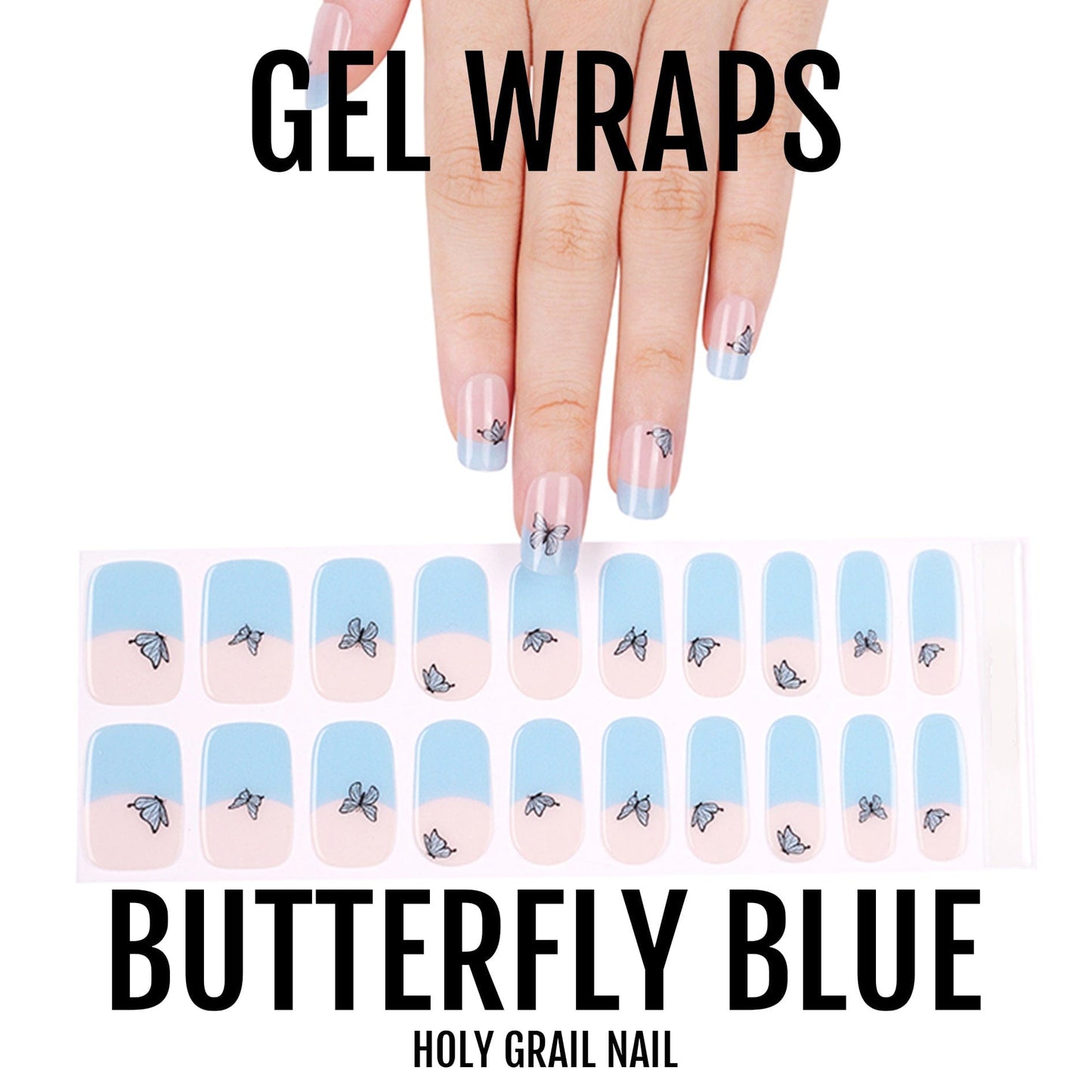 Holy Grail Nail Semi-Cured Gels Butterfly Blue - Gels