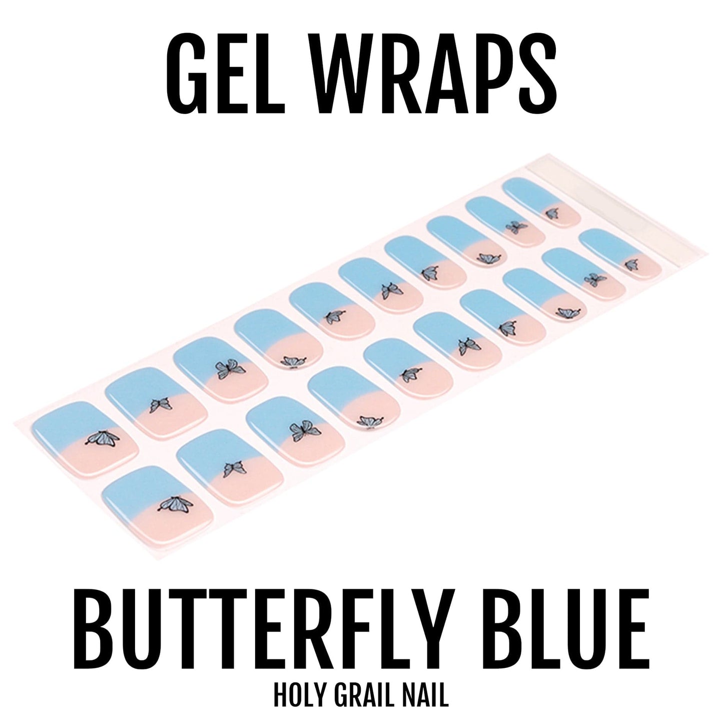 Holy Grail Nail Semi-Cured Gels Butterfly Blue - Gels