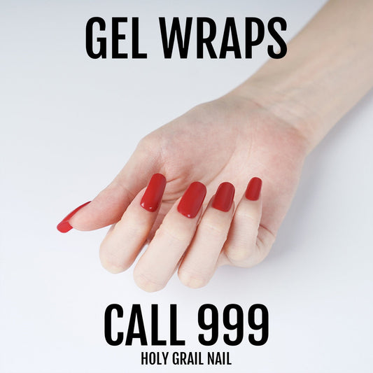 Holy Grail Nail Semi-Cured Gels Call 999 - Gels, Rouge Gels, Holy Gels, Blood Red Gel, Hello Nails