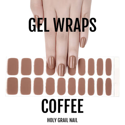 Holy Grail Nail Semi-Cured Gels Coffee - Gels, Caramel Cream Gels, Holy Gels, Cappuccino Gel, Hello Nails