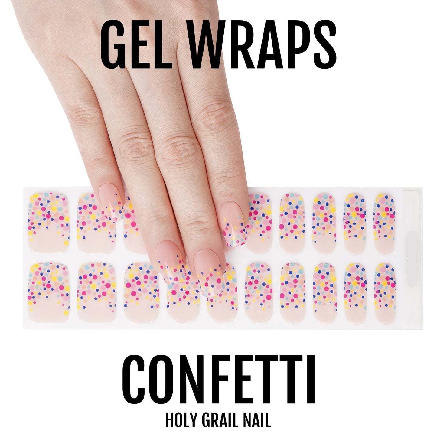 Holy Grail Nail Semi-Cured Gels Confetti - Gels