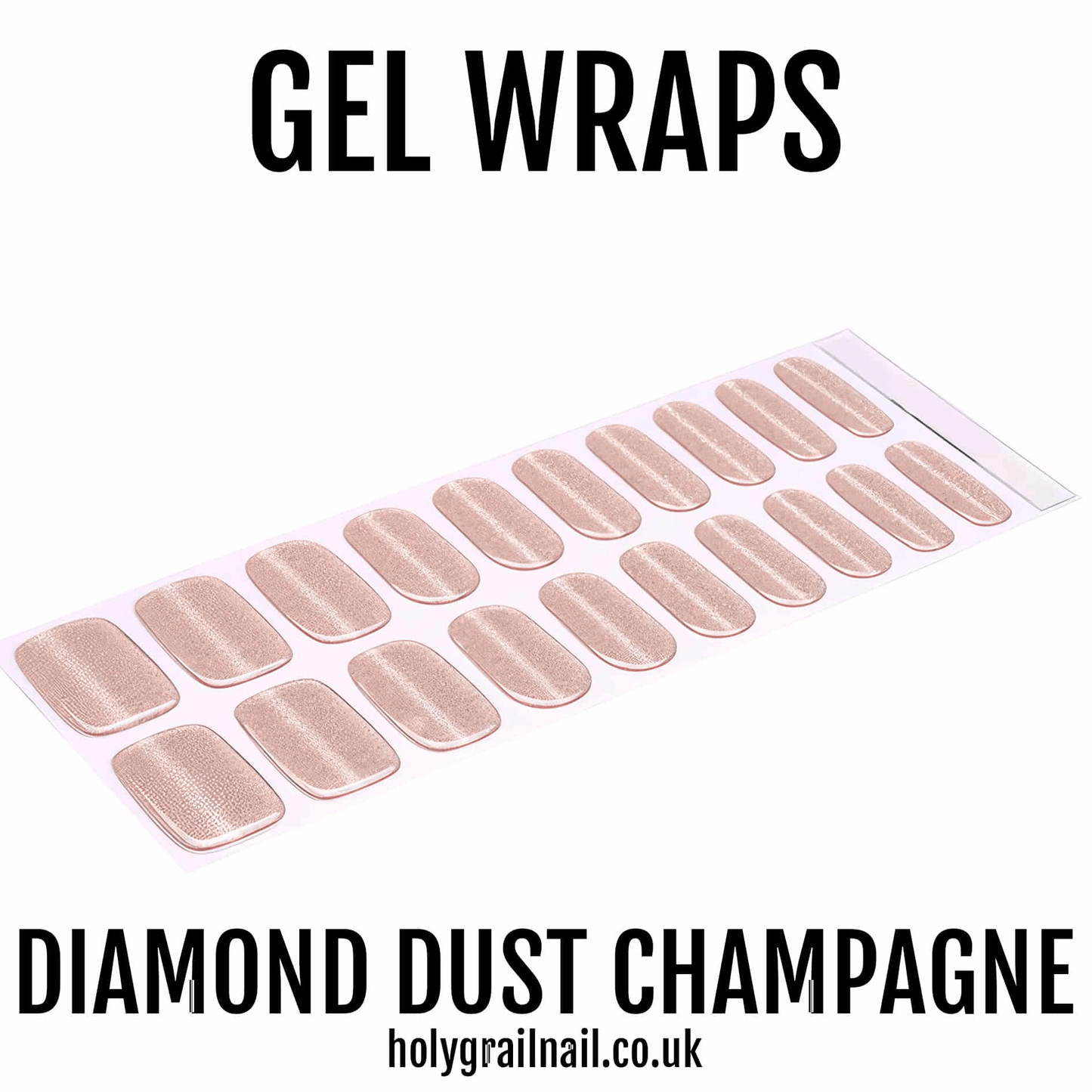 Holy Grail Nail Semi-Cured Gels Diamond Dust Champagne - Gels