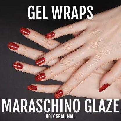 Holy Grail Nail Semi-Cured Gels Maraschino Glaze - Gels, Red Shimmer Gels, Holy Gels